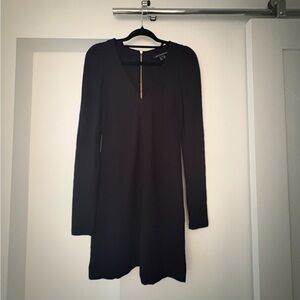 French Connection Black Long Sleeve Dress